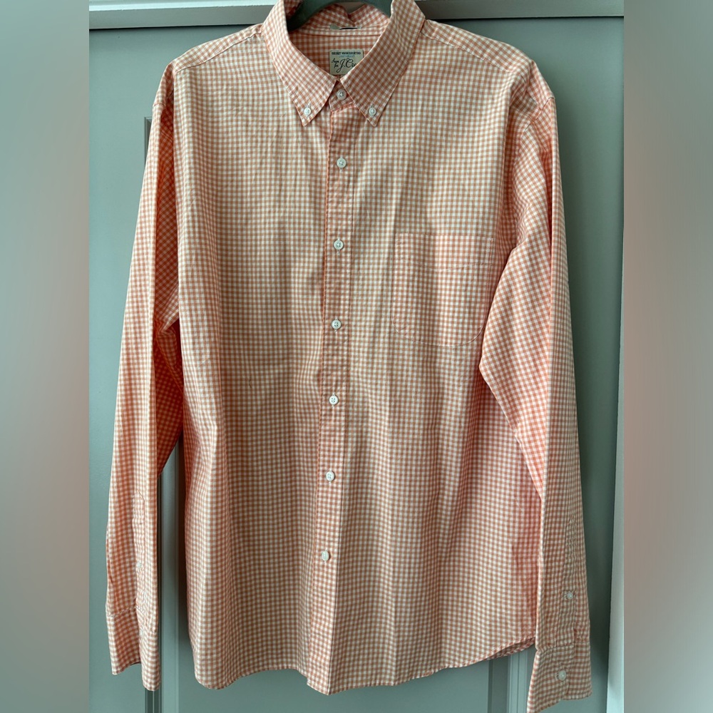 J Crew lightweight poplin men’s button down shirt